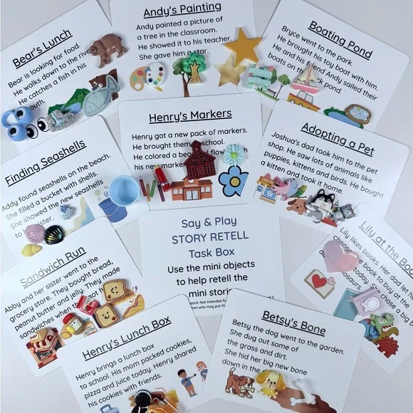 Preschool Activity Set with Mini Objects – 16 Learning Activities Case